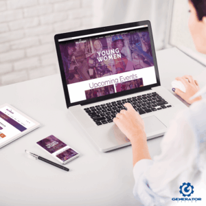 Build A Dream | Woman looking at Website on Laptop, phone and tablet.