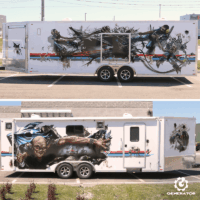 Martini Porsche Trailer Final Sides. Artwork by Mike Lovell.