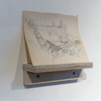 Chernobyl Museum Robots
8” x 7” x 2”
graphite and watercolour on 1990s Belarussian schoolbook paper
2017 Chernobyl Museum Robots 8” x 7” x 2” graphite and watercolour on 1990s Belarussian schoolbook paper 2017