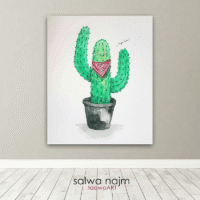 High Five, Watercolour High Five, Watercolour