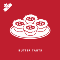Considered Canada’s quintessential dessert, these tarts are perfect mini pies made with a flaky round shell and contain a buttery filling, commonly including raisins, walnuts, or pecans.