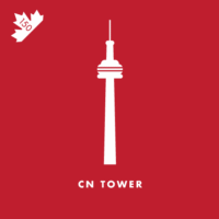 At 553.3 metres high, this concrete communications and observation tower in downtown Toronto, Ontario is the tallest free-standing structure in the Western Hemisphere. It is named after the company that built the tower, the Canadian National Railway, who wanted to demonstrate the strength of Canadian industry.