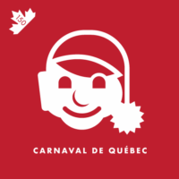 The Quebec Winter Carnival is held in Quebec City. Bonhomme Carnaval, the festival mascot, is a snowman who wears a red toque and is friends with Santa Claus.