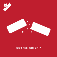 A crisp chocolate bar unique to Canada, made of alternating layers of vanilla wafer and foam coffee-flavoured candy, covered by a milk chocolate outer layer.