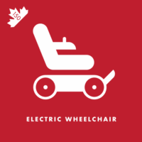 George Klein, an inventor from Hamilton, Ontario, initiated the design of the motorized wheelchair to assist injured World War II veterans.