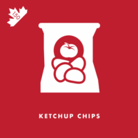 Ketchup-flavoured potato chips enjoyed by Canadians, when we aren’t eating All-Dressed potato chips.