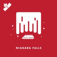 Located on the border between Ontario, Canada, and New York, USA, the falls are made up of three waterfalls. Combined, they produce the highest flow rate of any waterfall on earth.