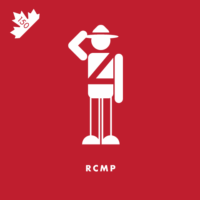 Also known as “Mounties”, they are unique in the world for being a national, federal, provincial and municipal policing body. They are identified by their red and black uniforms, broad rimmed hats, and black horses.