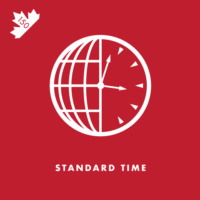 Sir Sandford Fleming, Canada's foremost railway construction engineer, as well as an scientist and inventor, advocated time zones after spending a night in a railway station because of time confusion. Devising 24 Time Zones on a world map, each zone had a clock to indicate the same time, with a one hour difference between the adjoining zones.