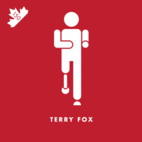 After a diagnosis of osteogenic sarcoma (bone cancer) and forced to have his right leg amputated 15 cm (6 inches) above the knee, he decided to run across Canada to raise money for cancer research in his Marathon of Hope. Today, the Terry Fox Run is held in Canada and internationally to fund cancer research.