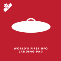 Welcome to Earth, eh! St. Paul, Alberta built an official UFO landing pad as part of Canada’s centennial celebration in 1967. It contains a time capsule to be opened in 2067.