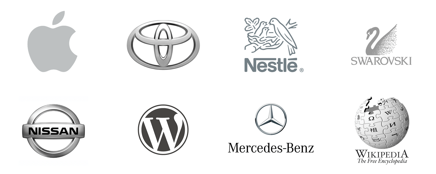 Grey logos