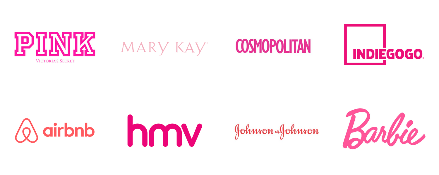 Pink logos