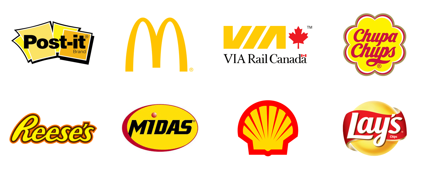 Yellow logos