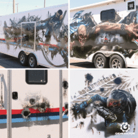 Martini Porsche Trailer Final Details. Artwork by Mike Lovell.