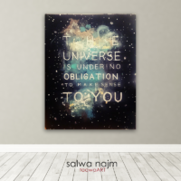 The Universe is Under No Obligation to Make Sense to You, Acrylic on Canvas