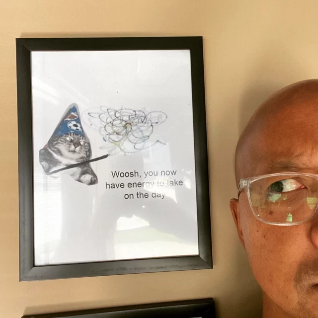 Looks like Jose found Emma's inspiration for the day.